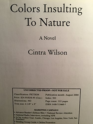 cover image COLORS INSULTING TO NATURE