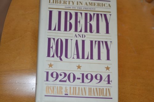 cover image Liberty in America, 1600 to the Present