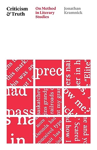 cover image Criticism and Truth: On Method in Literary Studies