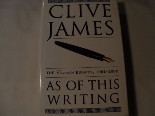 cover image AS OF THIS WRITING: The Essential Essays, 1968–2003