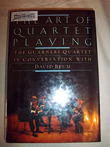 cover image Quartet Playing, Art of