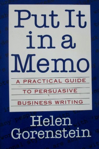 cover image Put It in a Memo Pa