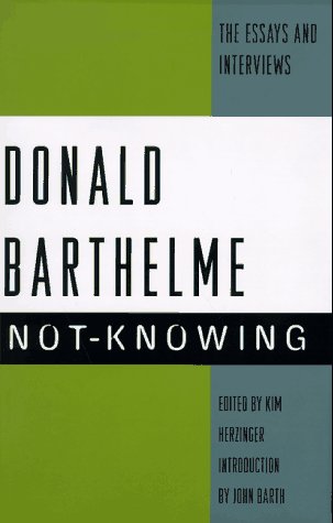 cover image Not-Knowing:: The Essays and Interviews