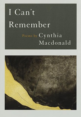 cover image I Can't Remember: Poems