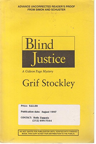 cover image Blind Judgment: A Gideon Page Novel