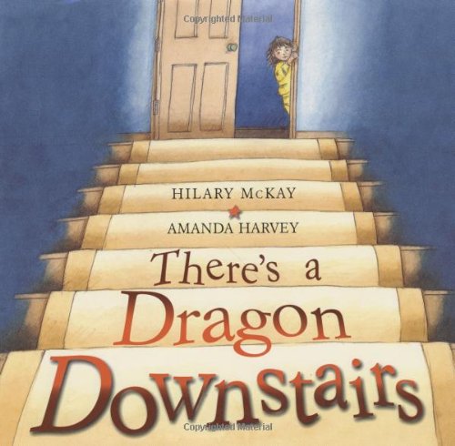 cover image THERE'S A DRAGON DOWNSTAIRS