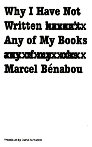 cover image Why I Have Not Written Any of My Books