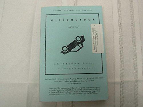 cover image WILLENBROCK