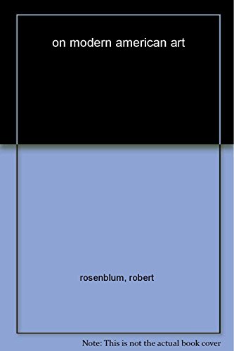 cover image On Modern American Art