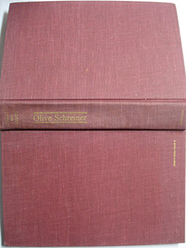 cover image Olive Schreiner: A Biography