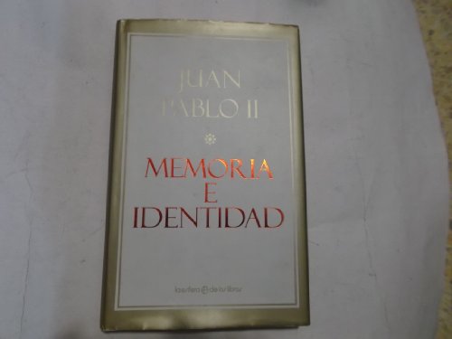 cover image MEMORY AND IDENTITY: Conversations at the Dawn of a Millennium