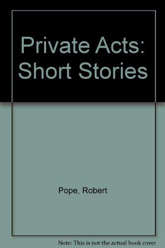 cover image Private Acts: Short Stories