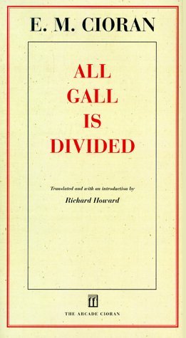 cover image All Gall Is Divided: Aphorisms