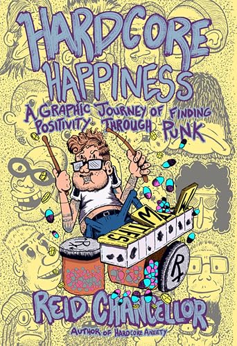 cover image Hardcore Happiness: A Graphic Journey to Find Punk’s Positivity